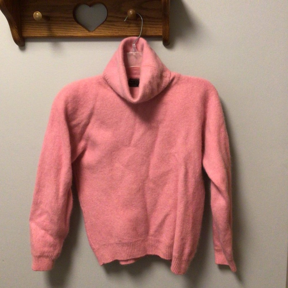 Work In Progress - Vintage Pink Turtleneck Sweater